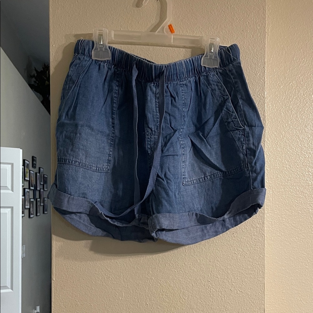 Workshop Republic Clothing Blue Women's Cargo Shorts